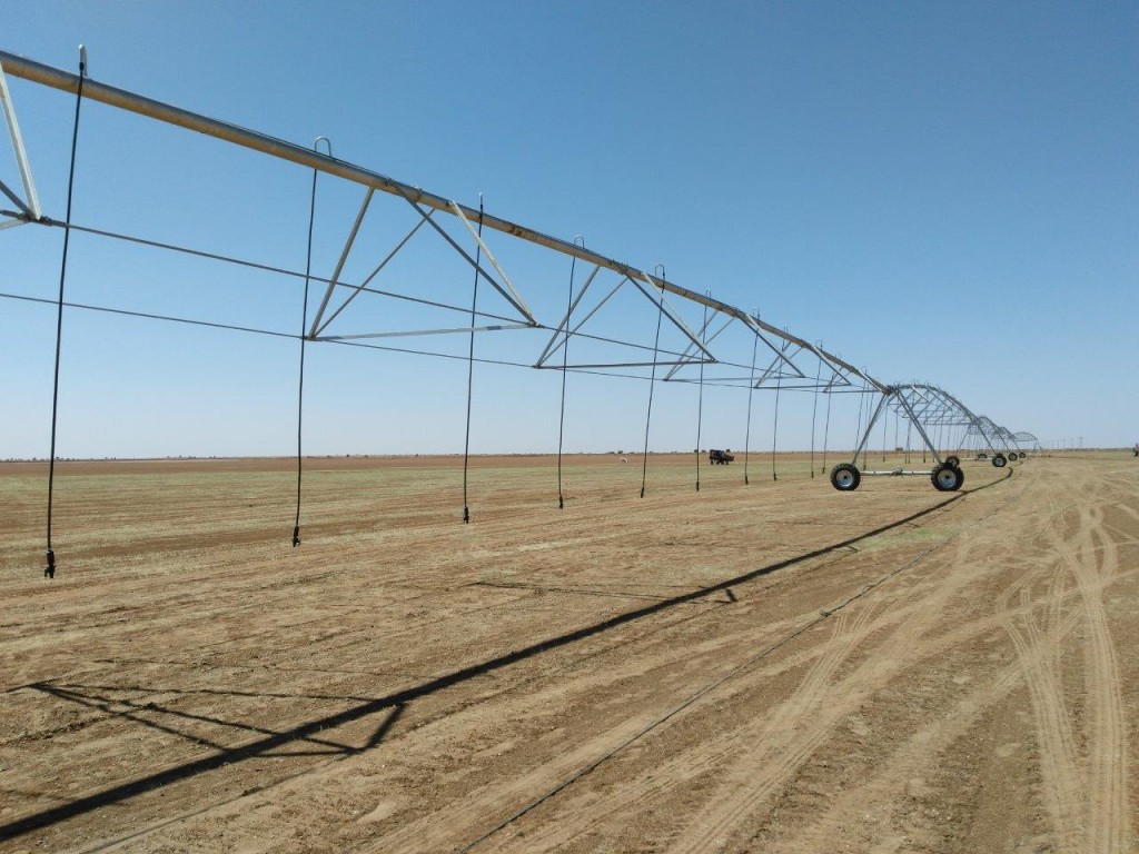 pivot Irrigation at desert, Atlantis